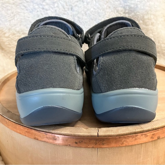 Orthofeet Women's Gray Sandibel Wide Mary Jane Velcro Flat Comfort Shoe Sz 9.5W - Picture 4 of 12